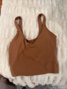 lululemon athletica Brown Scoop Neck Camisole